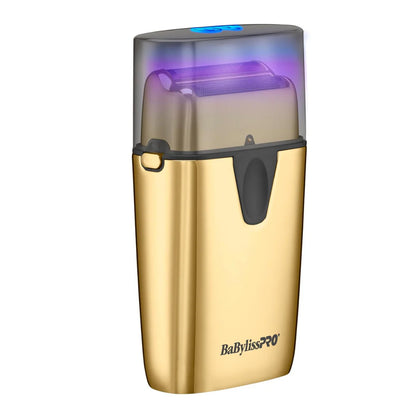 BaBylissPRO UVFOIL UV-Disinfecting Metal Single Foil Shaver – Gold (FXLFS1G)