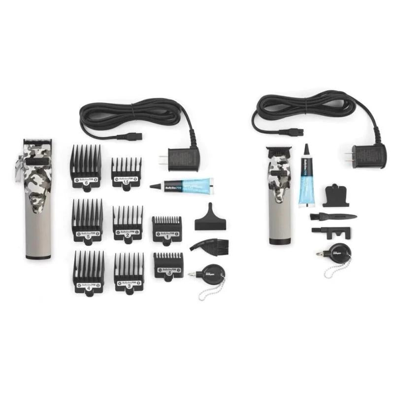 BaBylissPRO LimitedFX Camo Clipper & Trimmer Set (2 In 1) Bundle Prepack