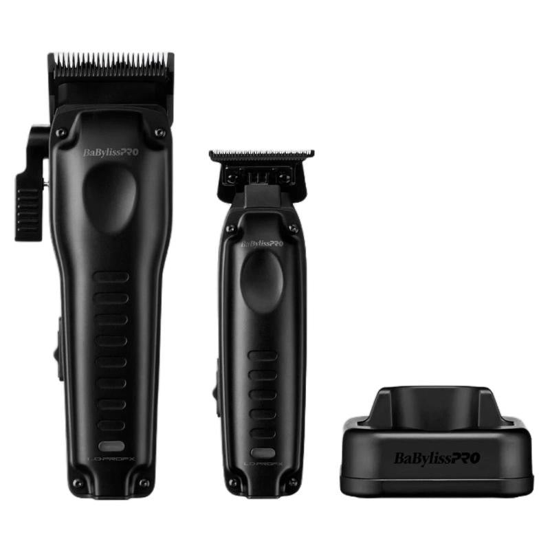 BaBylissPRO LO-PROFX Compact Clipper & Trimmer Set – Limited Edition Matte Black (FX8272PKMB)
