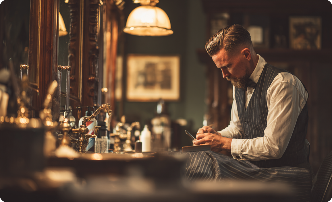 Bedroom with green pillows