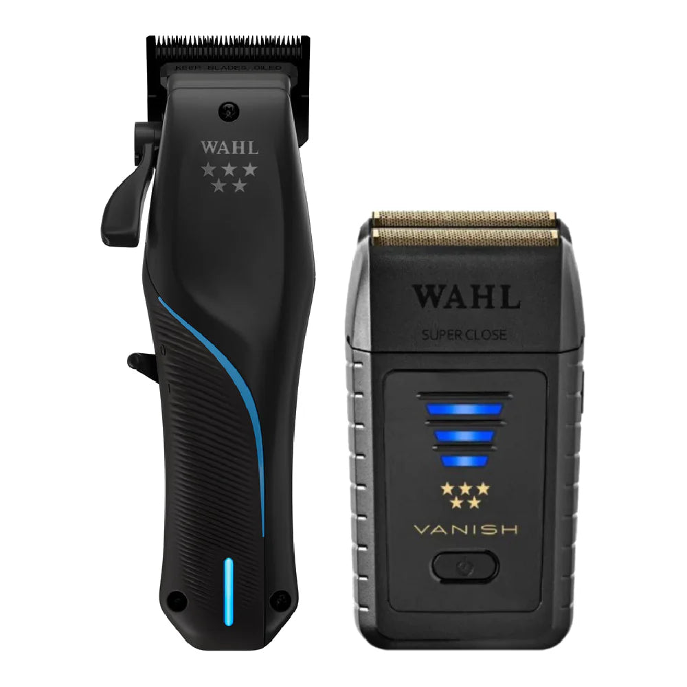 Wahl Professional Vapor Cordless Clipper w/ F32 FadeOut Blade + Vanish Shaver (Combo) 